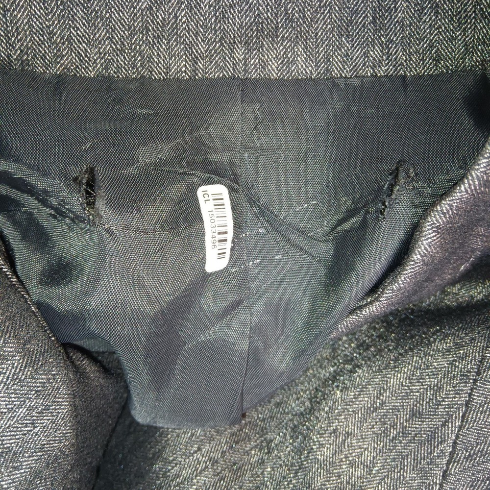 Antonio Melani Women's Suit Set Jacket Skirt Herringbone Metallic Size 4 - Picture 10 of 16
